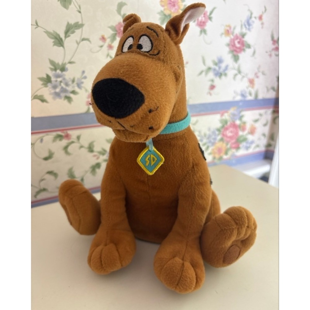 Scooby-Doo Plush Hanna-Barbera Coin Bank Piggy Bank Toy Brown - Not Working
